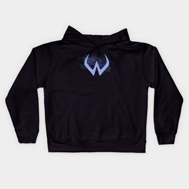 Widowmaker Watercolor Emblem Kids Hoodie by daniellecaliforniaa